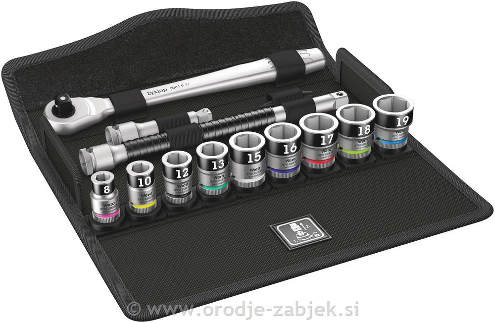 13- delni set ragelj 3/8" 8100 SB HF WERA