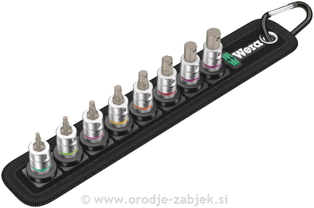 Set imbus nastavkov z funkcijo držanja 1/4" WERA