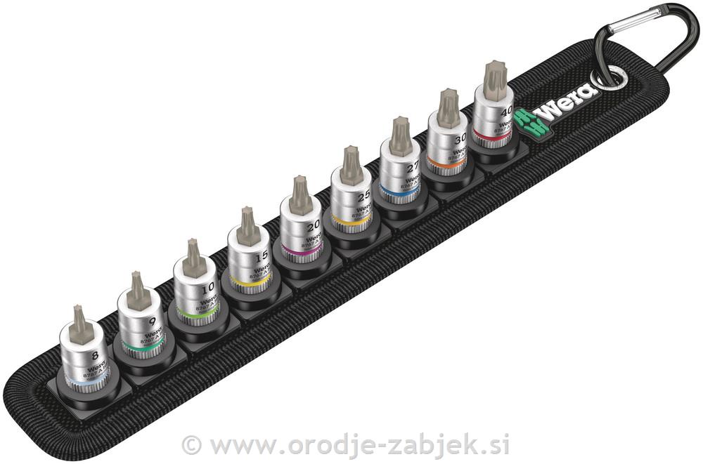 Set TORX nastavkov z funkcijo držanja 1/4" WERA WERA