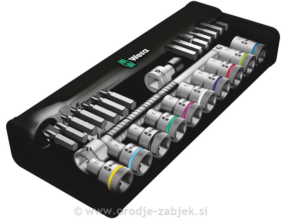 Set račne Zyklop 1/2" 8100 SC 7 WERA