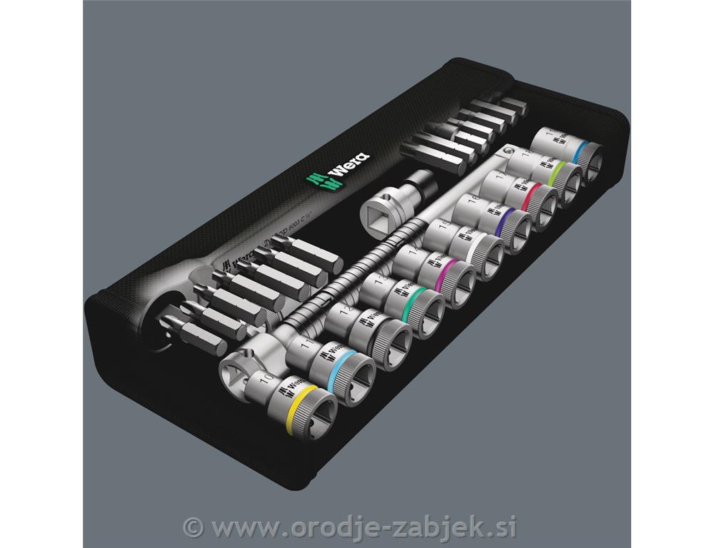 Set račne Zyklop 1/2" 8100 SC 7 WERA