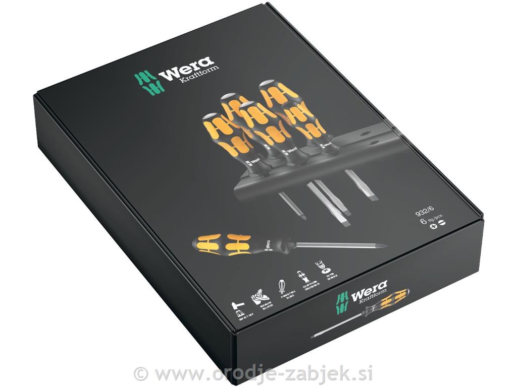 Set udarnih izvijačev 932/6 WERA