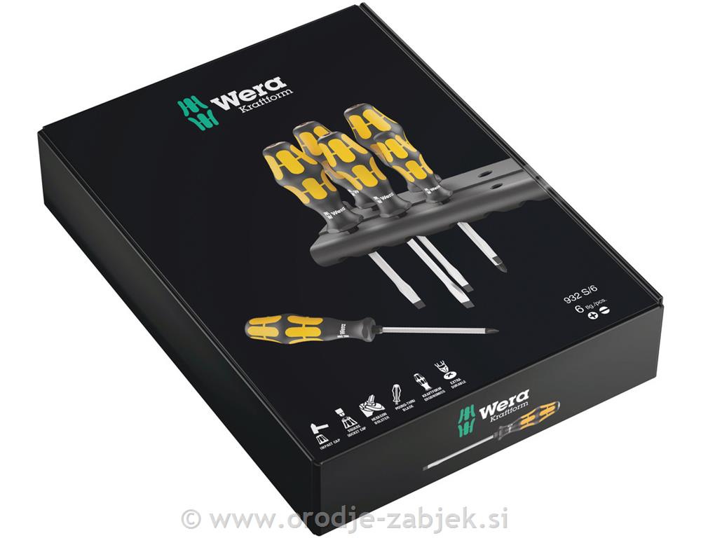 Komplet izvijačev Kraftform 932 S/6 WERA
