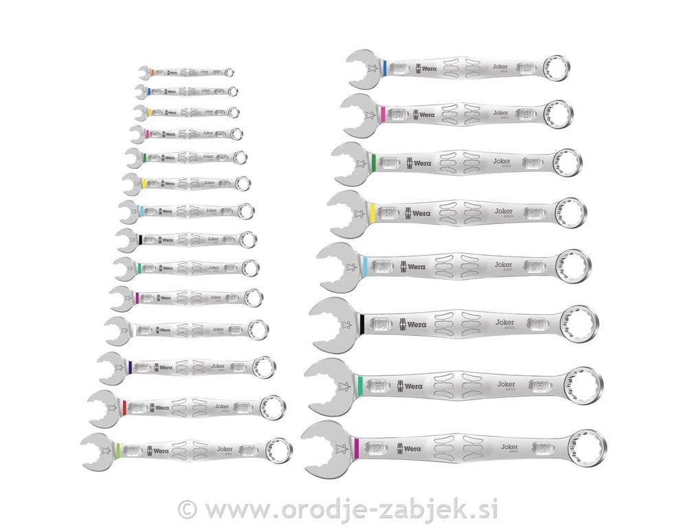 22-delni set kombiniranih ključev 6003 WERA