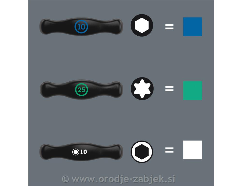 TORX® HF Set 1 izvijač T-ročaj/ izvijač s funkcijo držanja WERA