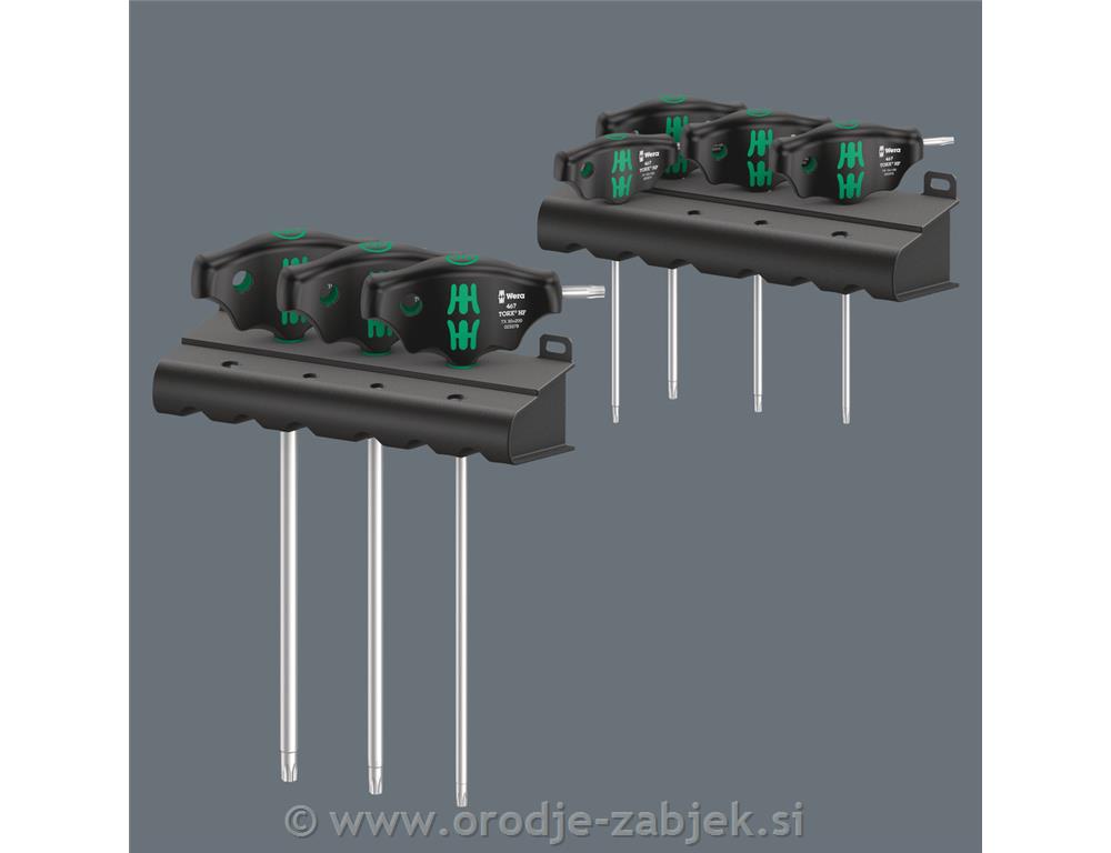 TORX® HF Set 1 izvijač T-ročaj/ izvijač s funkcijo držanja WERA