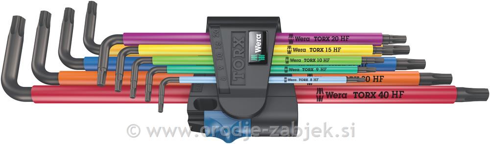 9-delni set TORX kjučev 967/9 TX XL WERA