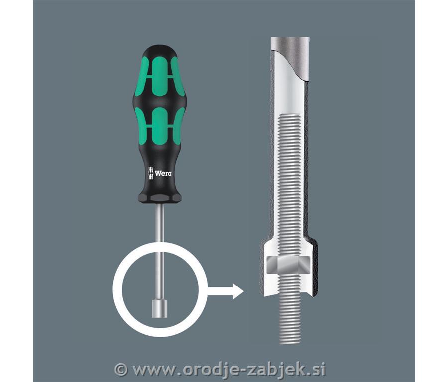 7-delni set izvijačev 395 HO/7 SM, zunanji 6-robi WERA