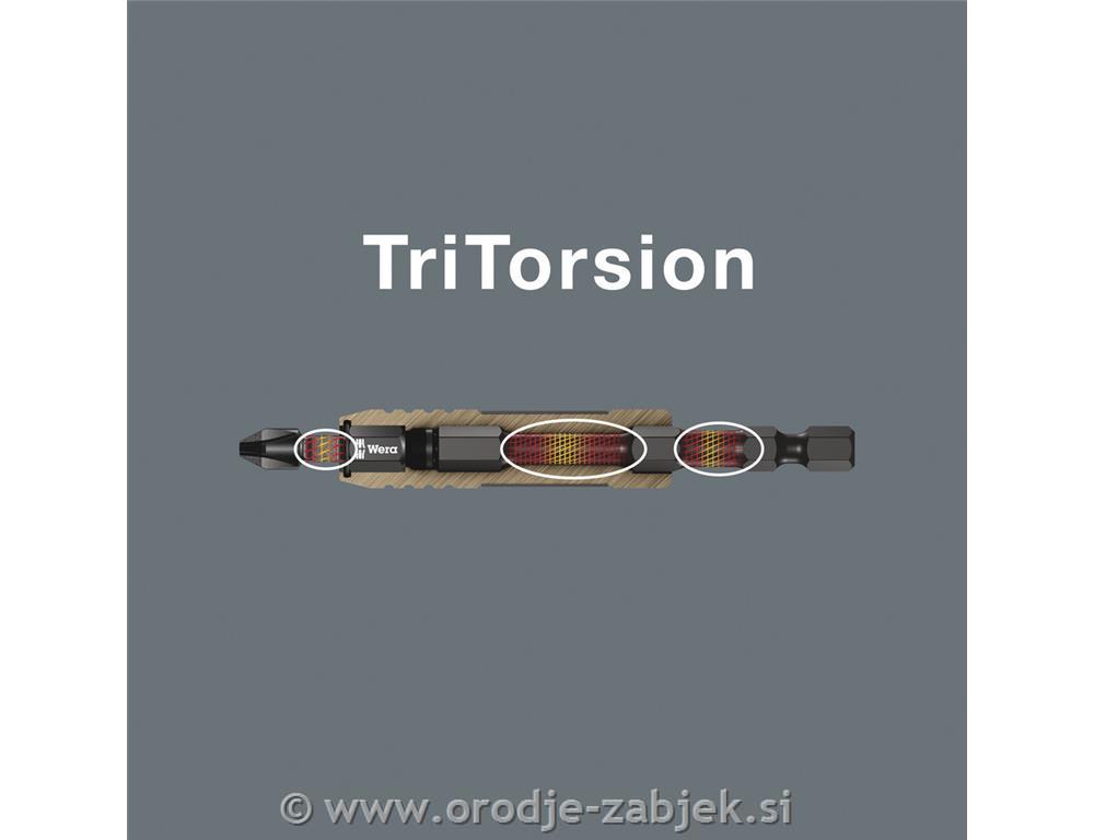 10-delni set udarnih TORX in PH bit nastavkov Impaktor 1/4" WERA