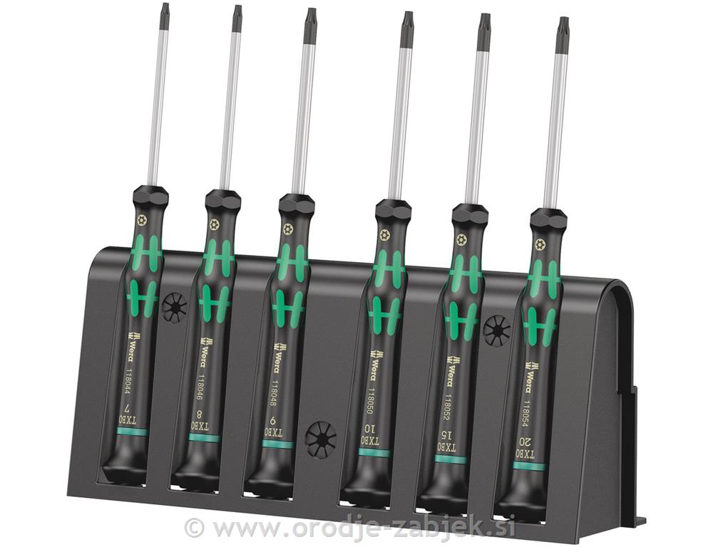 Set izvijačev s stojalom TORX® BO 2067/6 WERA