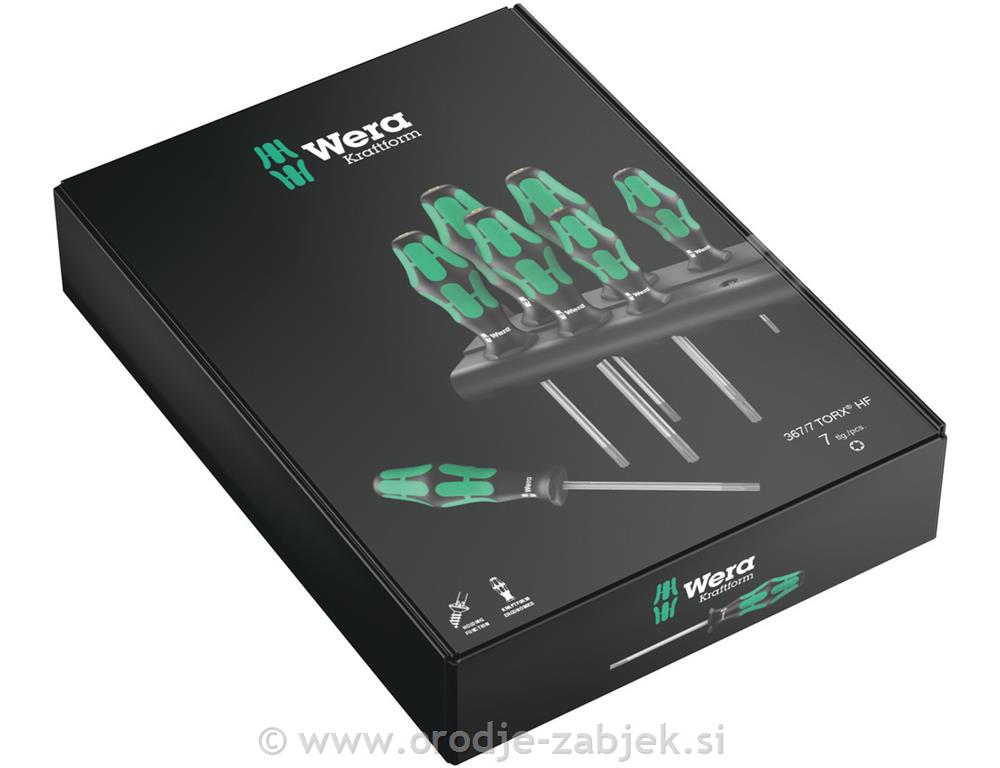 7-delni set izvijačev 367/7 TORX® WERA
